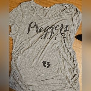 FRENCH PASTRY WOMANS MATERNITY SHIRT SIZE LARGE